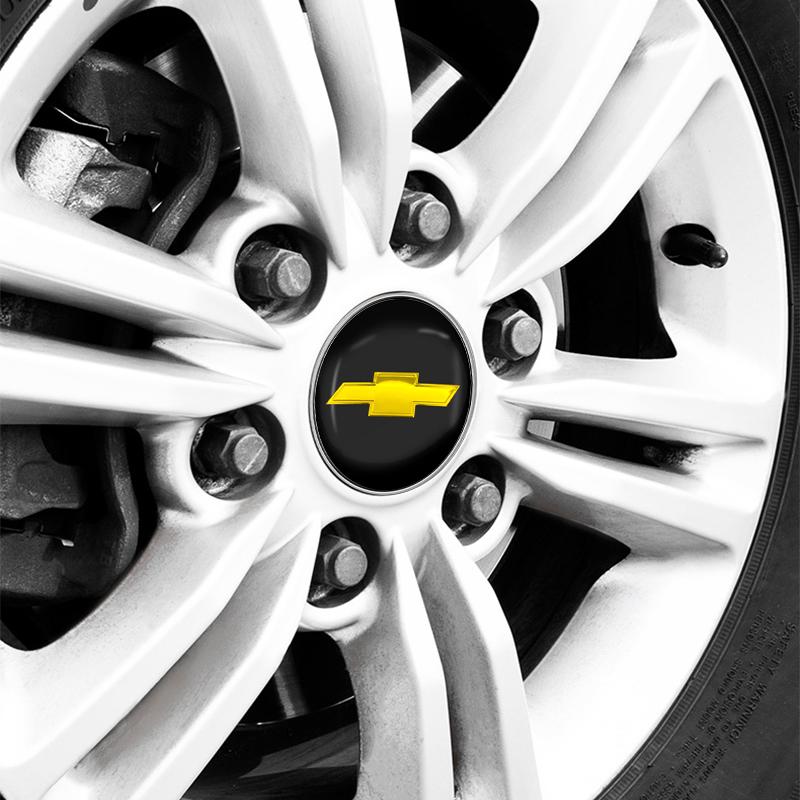 4Pcs 56/60mm Car Wheel Center Hub Caps Cover Decor Sticker Auto Accessories for Chevrolet Sail Equinox Cruze Malibu AVEO Lova RV