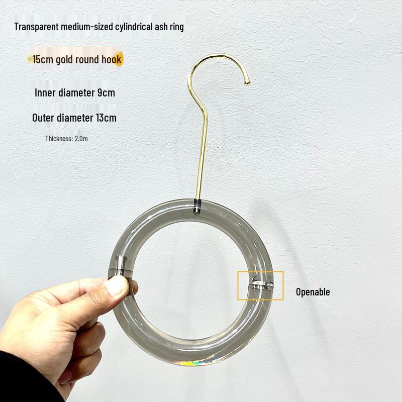 Transparent Acrylic S-Shaped Crystal Clothes Hanger Hook