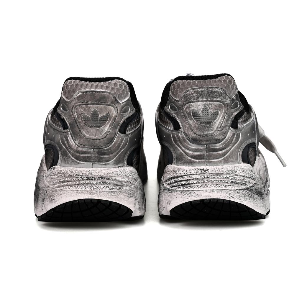 adidas Originals Ozmillen Moisture Wicking Coverage Low Top Running Shoes Unisex Black Gray IF1814(Team6-)