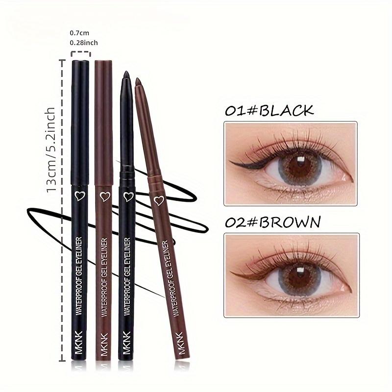 Matite Eyeliner Gel Impermeabili a Scorrimento Fluido - Lunga Tenuta, Resistenti alle Macchie per un Look Impeccabile Tutto il Giorno