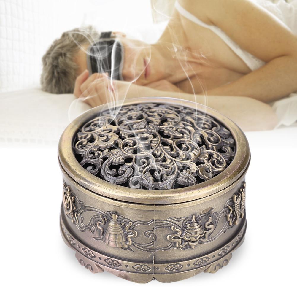 Vintage Backflow Smoke Incense Burner Stick Cone Holder Home Green (Small)