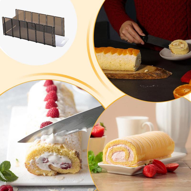 Vykrajovátko na těsto pro pečení Unikátní nástroj na vykrajování těsta Kráječ Vodič tloušťky S podložkou Potravinářský Profesionální pekařský nástroj Dort