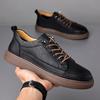 Wenzhou Men's Shoes 2025 Men's Retro Korean Version of Casual Board Shoes, Youth One-pedal Lazy Leather Shoes Tide