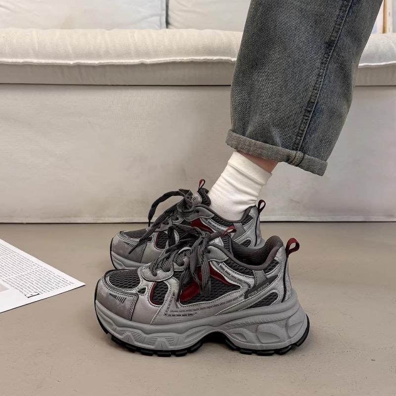 Thick-soled heightening dad shoes women s new spring and autumn women s shoes versatile casual sports shoes 35
