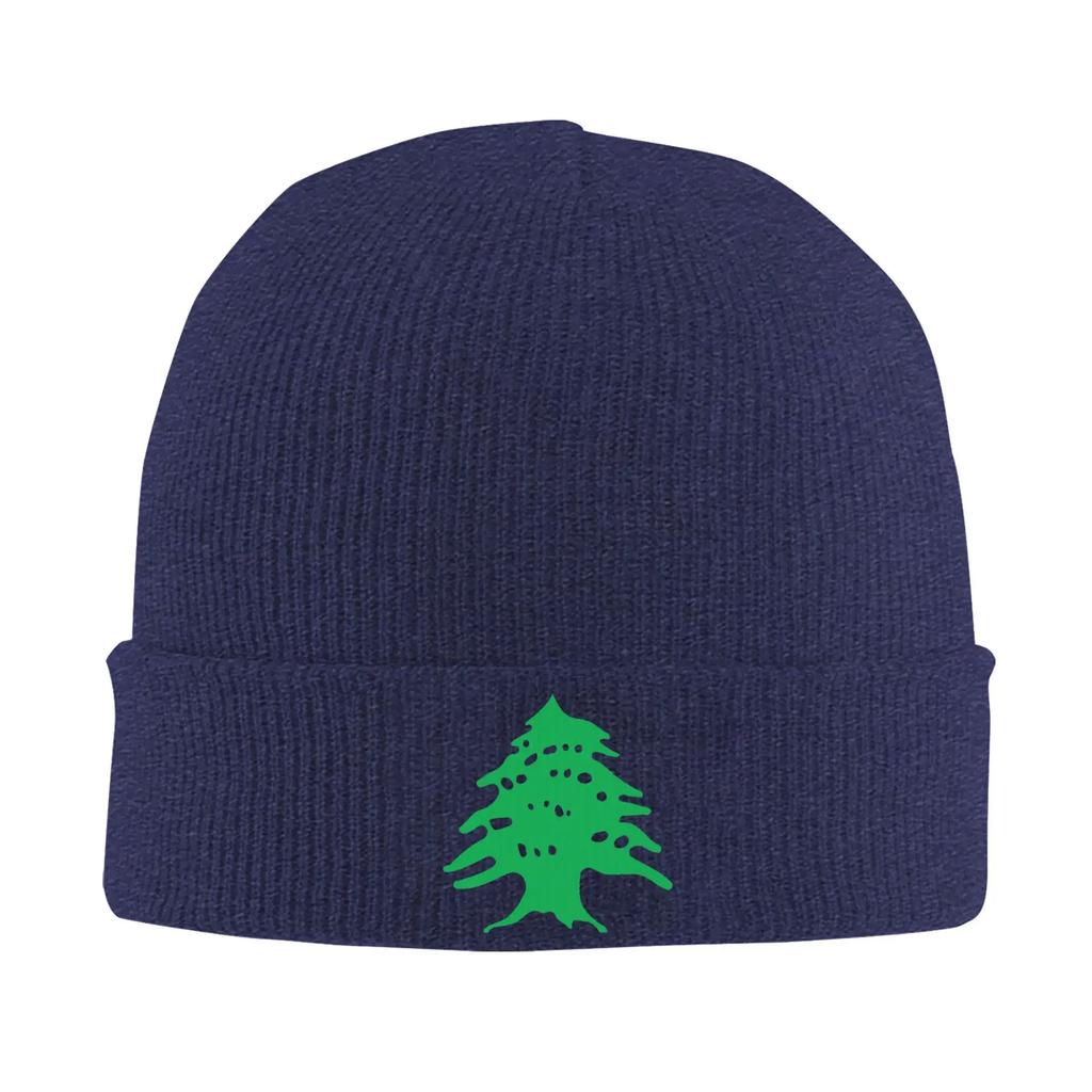 Flag of Lebanon Knitted Caps for Women Men Beanie Autumn Winter Hat Acrylic  Warm Cap