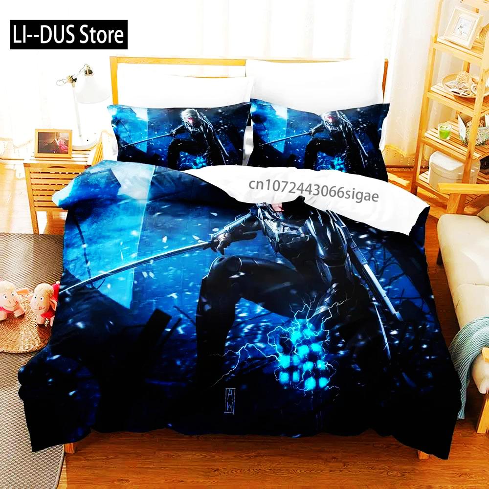 Metal Duvet Cover Set For Adults And Boys Bedroom 2025 Duvet Cover Bed Set Quilt Cover Pillowcase Single Double Queen King Size