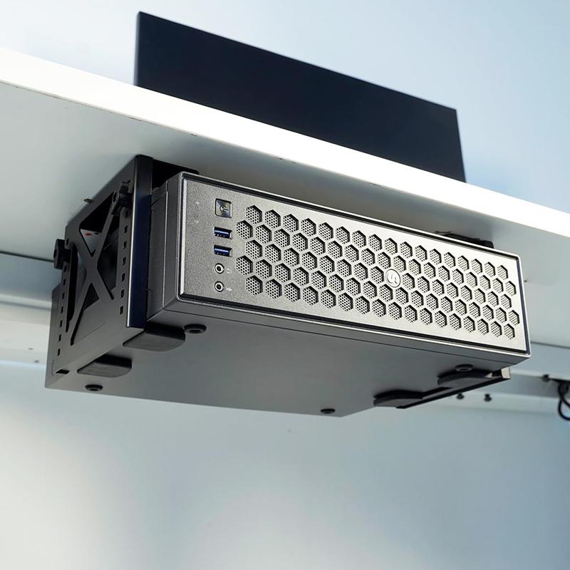 Adjustable Under Table Protective Holder Computer Stand Bracket For Desktop Pc Nas Cpu Home Server For Ps5 For Home Office