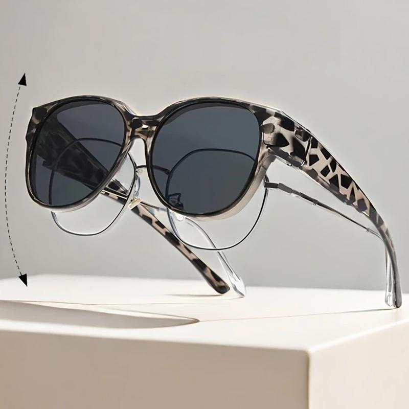 Passer over Oversized Solbriller Mote Runde Solbriller Perfekt Daglig Bruk Bærbar Menn Kvinner Kjørebriller