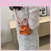 2024 New Trendy Street Style Shoulder Bag Pu Leather Small Square Bag For Women