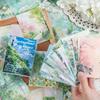 200 Sheets/pack Retro Materials Paper Landscape Series DIY Scrapbook Decoration Magazine Planning Collage Album Material Paper