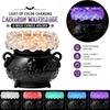 Spooky Room Ambience Halloween Cauldron LED Bubble Light Decor, Color Changing Witch Potion Lamp with Decor Purple Light, Gothic Tabletop for