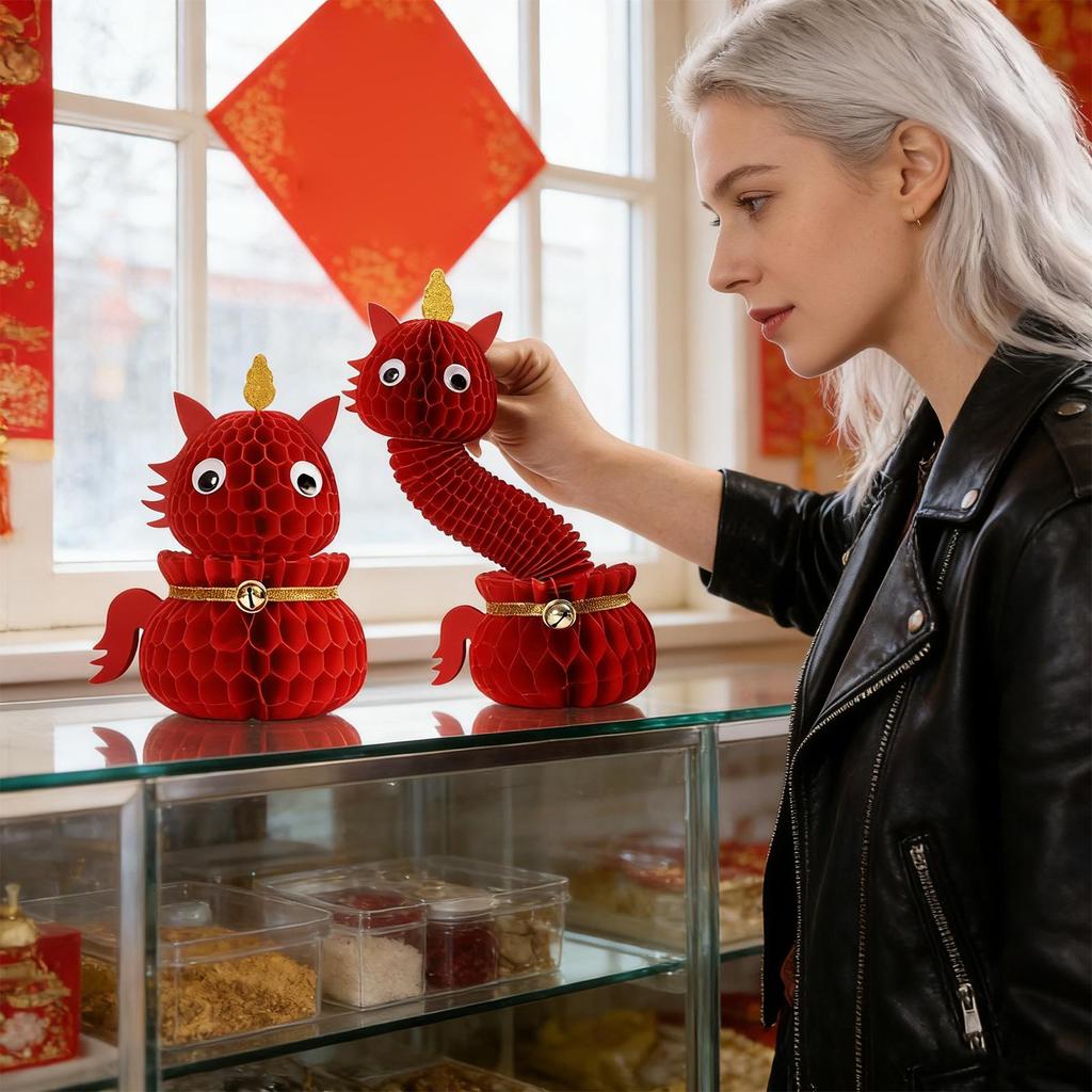 Chinese New Year Decorations Horse 2026 Chinese New Year Centerpiece 3D Paper Holiday Horse Decor For Party Desk Shelf Mantel