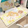 Lovely Kawaii Cartoon Mouse Mat Pink Rilakkuma Office Computer Desktop Mouse Pad Anime Gaming Cute Mousepad Nonslip Table Mat