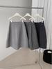 Gray Starry Sky Wool Midi Skirt: High-End Korean Style Slim-Fit A-Line