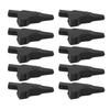 10Pcs J.60032 Banana Test Clip Fully Enclosed Electrical Test Clips with 4mm Jack for Electronic InstrumentsBlack