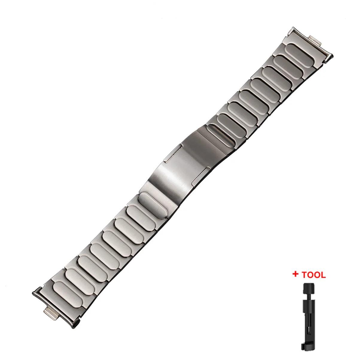 

New Titanium metal Watch Strap For Xiaomi mi Band 9 Pro/8 Pro Luxury metal replacement strap For Redmi Watch 6 5 4 Watchband For Mi Band 9 Pro