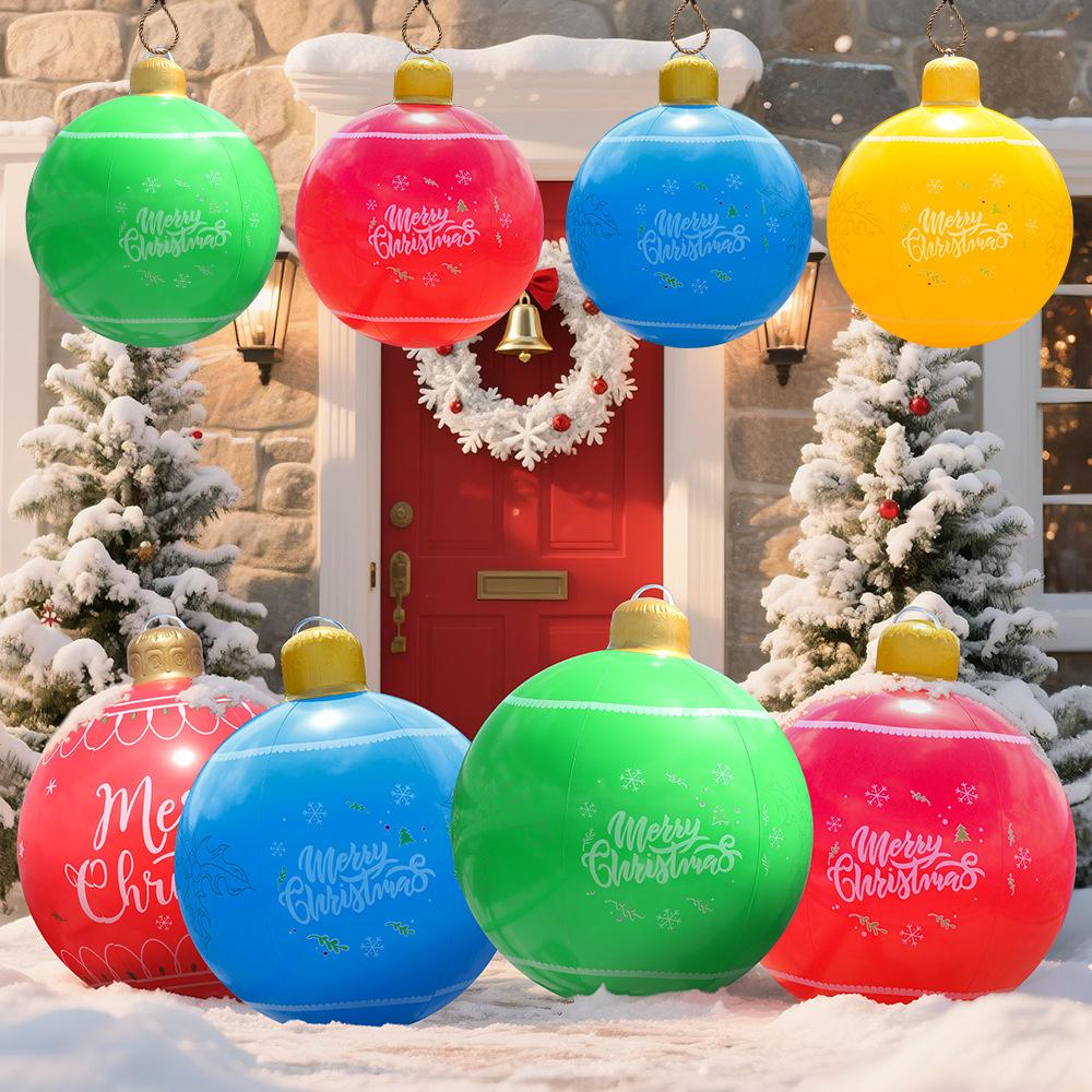 Inflatable Christmas Balls for Garden Party Atmosphere Decoration