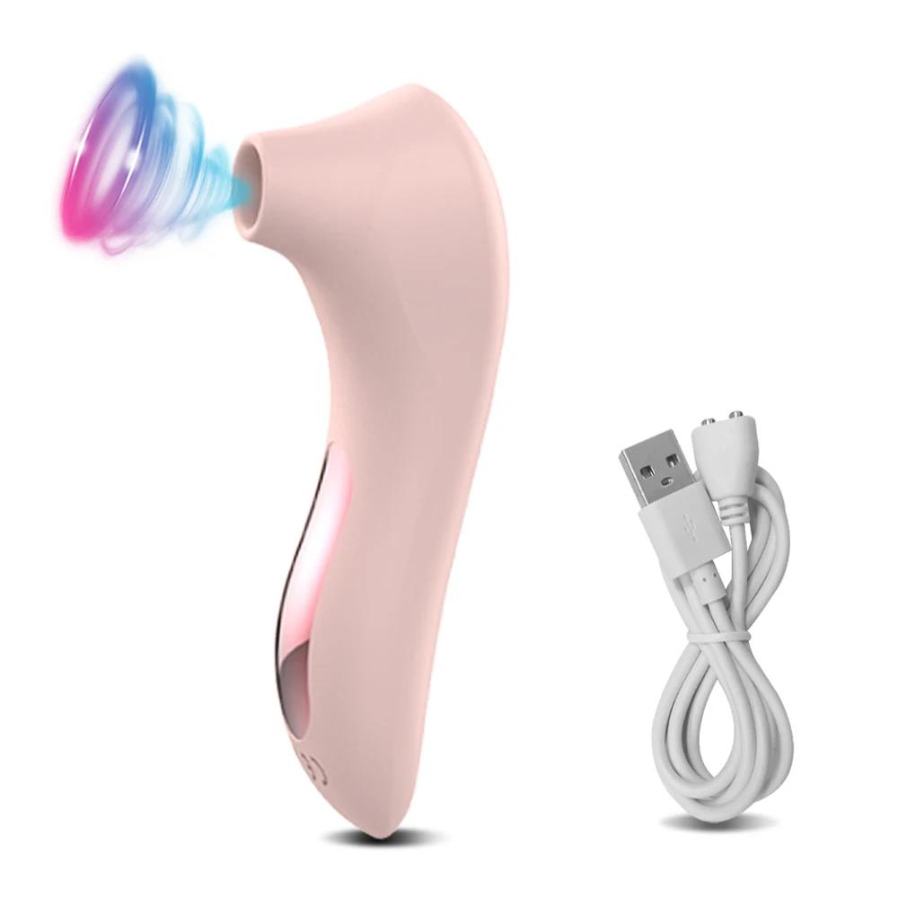 Přísavka Klitoris Sání Vibrátor Ženský Klitoris Bradavka G-Bod Orální Vakuový Stimulátor Masážní Přístroj Dospělé Sexuální Hračky Vibrátory pro Ženy