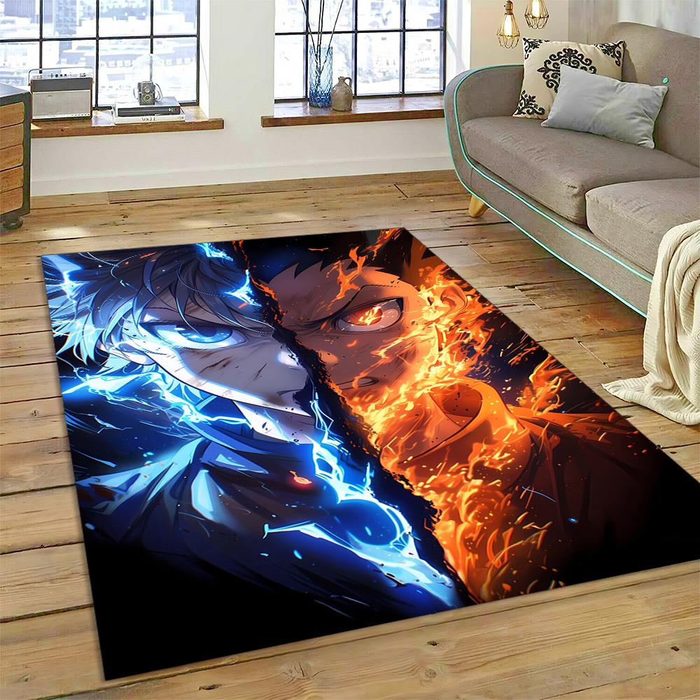 HXH Hunter X Hunter 3D Killua Zoldyck Cartoon Anime Carpet Rug for Living Room Bedroom Home Sofa Decoration,Non-slip Floor Mat