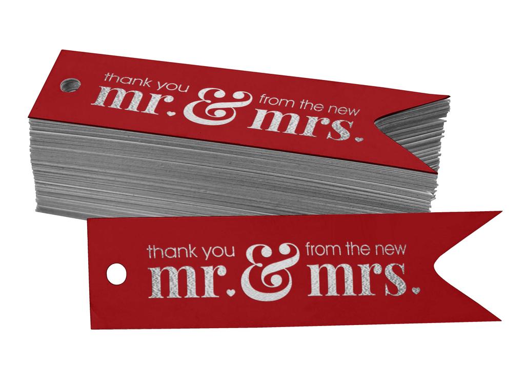 Inkdotpot Pack Of 100 Thank You From The New Wedding Favor Paper Tags Craft Real Gold Foil Hang