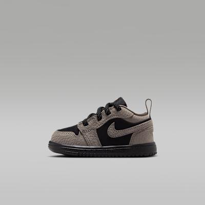 Jordan Air Jordan 1 Leather Low top Toddler Shoes Black Umber Infant A 26