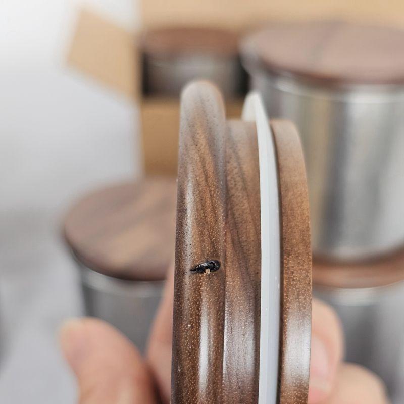 Japanese-style Stainless Steel Sealed Jar Coffee Beans Coffee Storage Jar Tea Food Jar Storage Container Kitchen Utensils Home