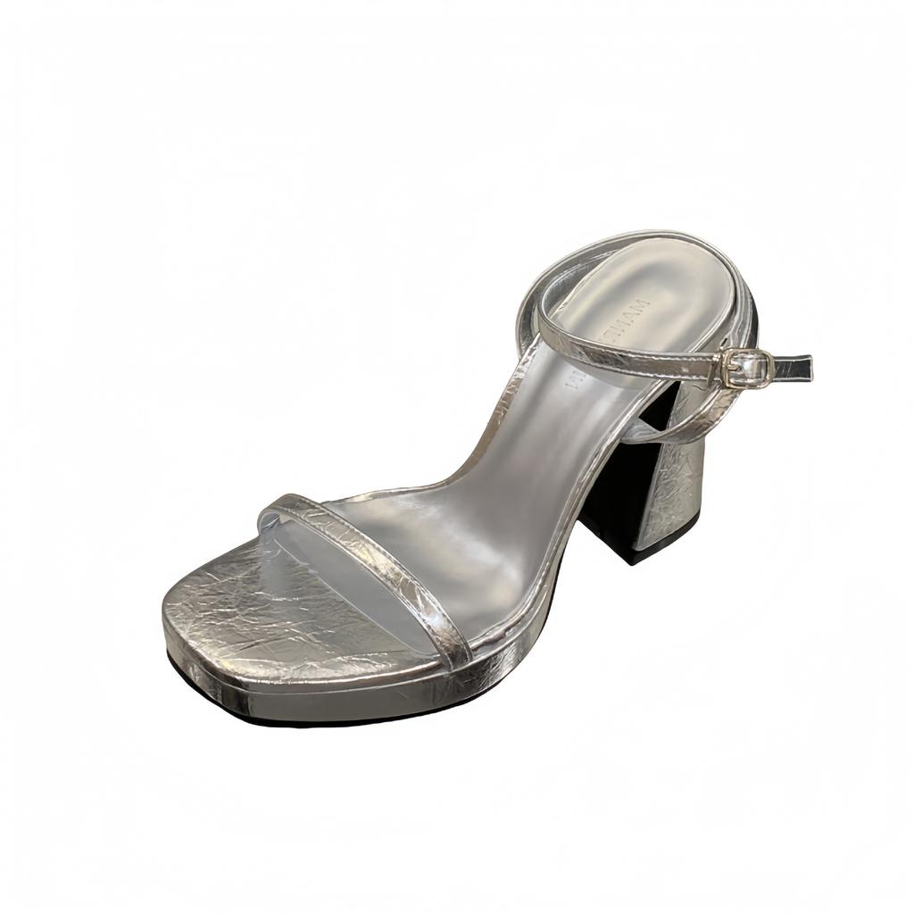 Fashion Low Shoes Woman 2025 Slipper Slides Hoof Heels Rome PU Fabric Rubber Low Shoes Ladies' Slippers Rome Hoof Heels Fabric PU Rubber