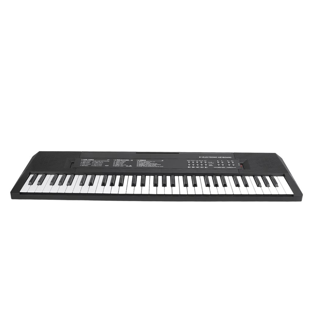 61 Key Keyboard Piano Smoothly Plastic Keyboard Piano Portable Compact Electric Piano Keyboard for