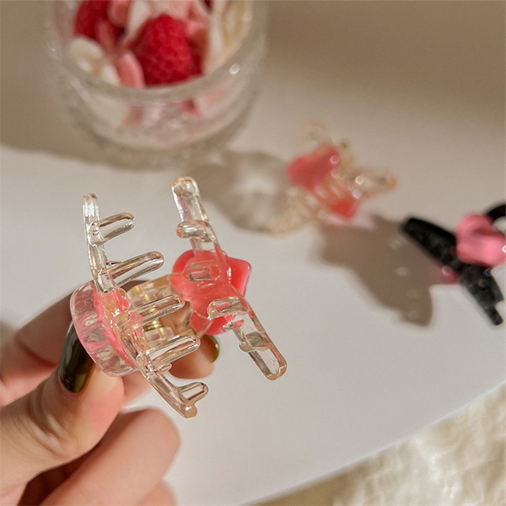 

Vintage Kawaii Lovely Cute Sweet Headwear Shark Clip Korean Style Hair Claw Heart Girls Hairpin чёрный