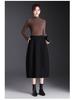 Elegant Korean Style Woolen Skirt: 2026 Winter Fashion, Elastic Waist, Slimming Bud, Mid-Length Design for Women