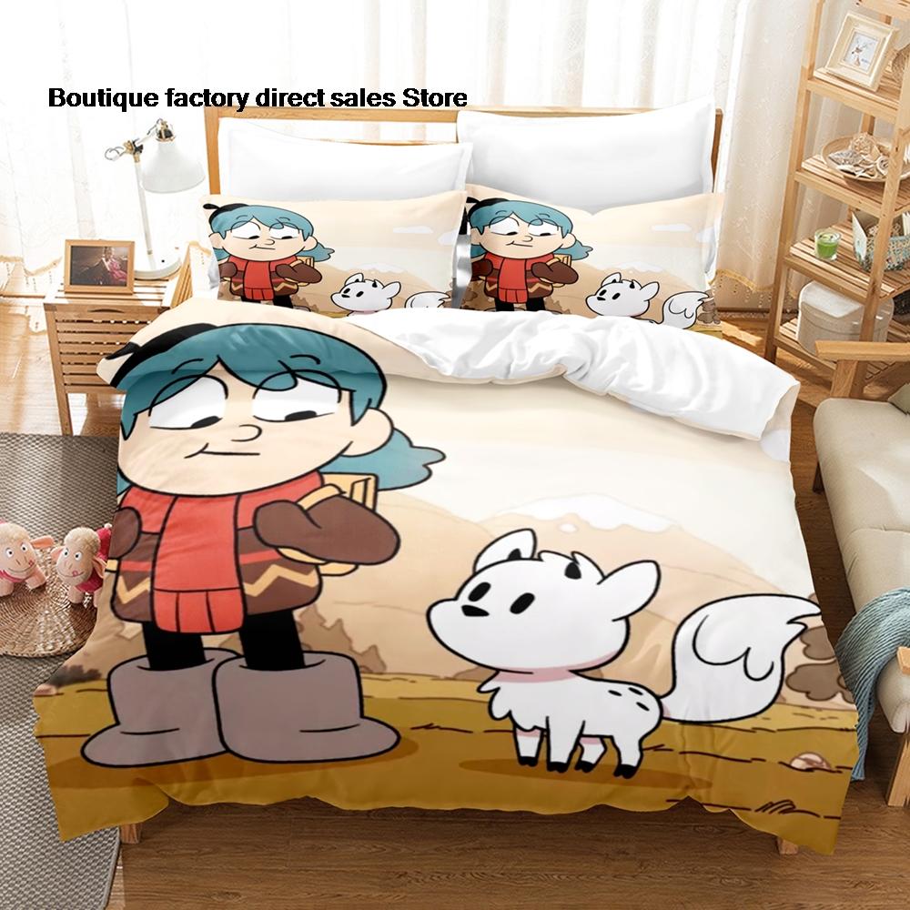 3D Printed Hilda The Series Bedding Set Duvet Cover Pillowcase For Kids Bedroom Decor Twin Full Queen King Size Bed Linen