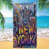 New York Graffiti Plážová osuška Měkká Rychleschnoucí Savá Plavání Kempování Letní Dárek