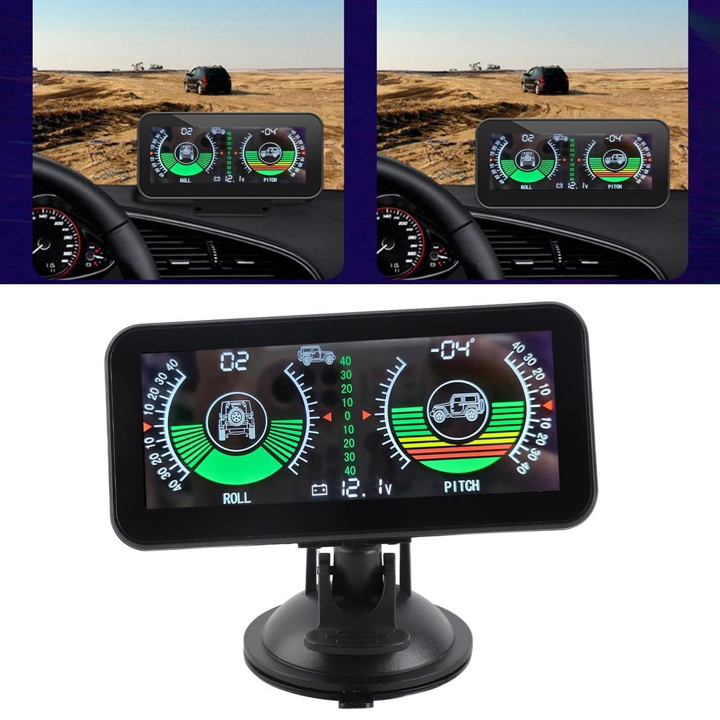 HUD Digital Angle Slope Meter, Universal Car Inclinometer for Automotive and Off-Road Use
