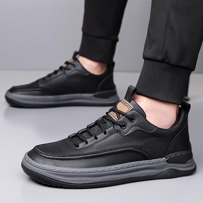 Mode Hohe Qualität Modische Freizeitschuhe Marken Herren Leder Board Schuhe Rutschfest Atmungsaktiv Bequem Herren Schnürschuhe Sportschuhe
