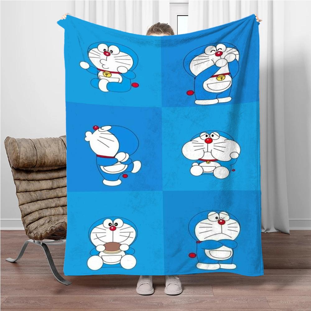 Doraemon Japonský Anime Deku Dívky Kluci Plyšový Dekorační Deku na Pohovku Novinka Teplý Deku na Všechna Roční Období Děti Student Děti Dárek