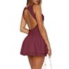 Temperament Elegant Style Solid Short dress One piece Dress Women clothing Spring and Summer