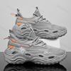 Men's Breathable Running Shoes New 2025 Casual Trendy Basketball Shoes Knitted Mesh Elastic Heightening Shock Absorption Sports