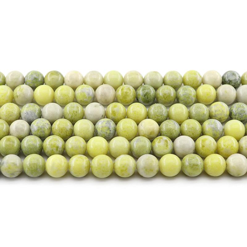 Yellow Pine Natural Stone Loose Beads for DIY Jewelry