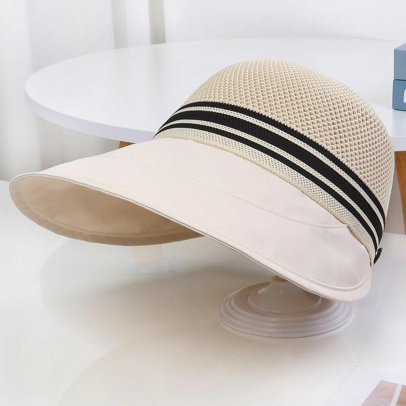 

Летняя новинка Панама с вырезами Дышащая Женская Маска для лица на завязках Уличная Защита от солнца Защита от солнца Модная Кепка с козырьком для хвостика Beige Full Top Wind-proof Rope