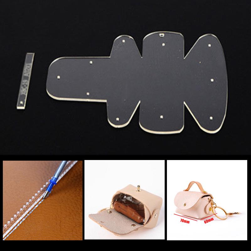 

Dagu 1 комплект, новый кошелек из кожи, акриловый кошелек с трафаретом, шаблон, инструменты «сделай сам»