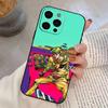 JOJOS B-Bizarres Adventures Phone Case For iPhone 17,16,15,14,13,12,11 Plus,Pro Max,XS,Soft Silicone Black Cover