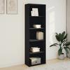 VidaXL Black Bookcase 60x30x189 Cm Engineered Wood, Shelf, Bookshelf, Book Support, Storage Cabinet, 857918