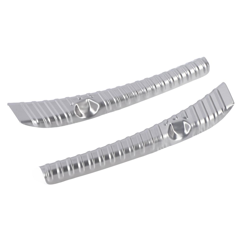 2Pcs Rear Trunk Sill Guard Cover Silver Stainless Steel Rear Trunk Edge Protector Replacement for Tesla Model 3