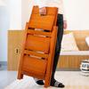 Solid Wood Foldable Ladder with Non-Slip Steps - Multi-Functional, Portable, Stackable, and Ideal for Household Climbing and Storage.