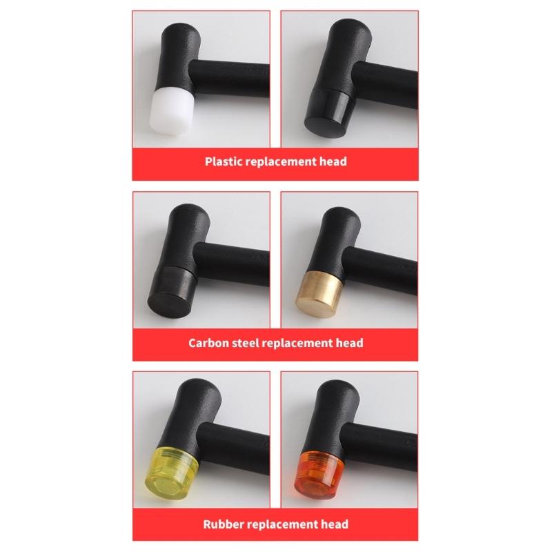 Sturdy Plastic Metal Combination Hammer With Replaceable Heads For Accuracy Jewelry Crafting And DIY Projects