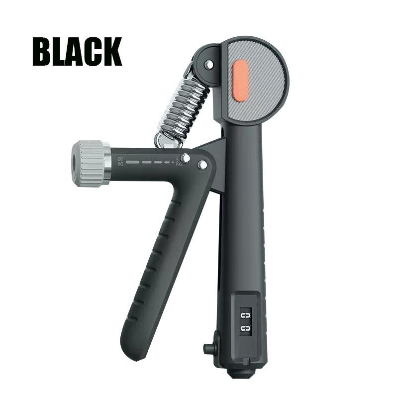 

Усилитель для ручного захвата, регулируемый захват для пальцев, портативное оборудование для тренировки запястий для силовых тренировок пальцев рук чёрный