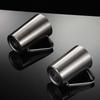 304 stainless steel thermal insulation double-layer beer cup multi-specification sanding slope conical water cup with handle gift