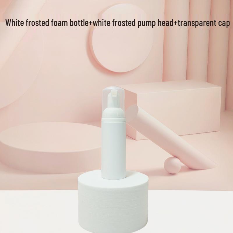 Matte Frosted Foam Face Wash & Eyelash Mousse Pump Bottle, 60ml