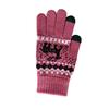 Winter Cold-proof Thin Plush Women's Gloves New Style Wool Plus Velvet Touch Screen Cycling Warm Knitted Gloves