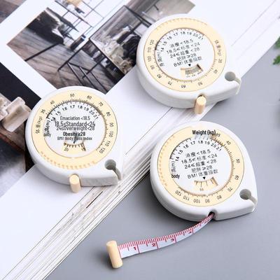 Teardrop Automatic Retractable Health Tape Measure, 1.5M Double-Sided Ruler for Waist & 3D Measurements